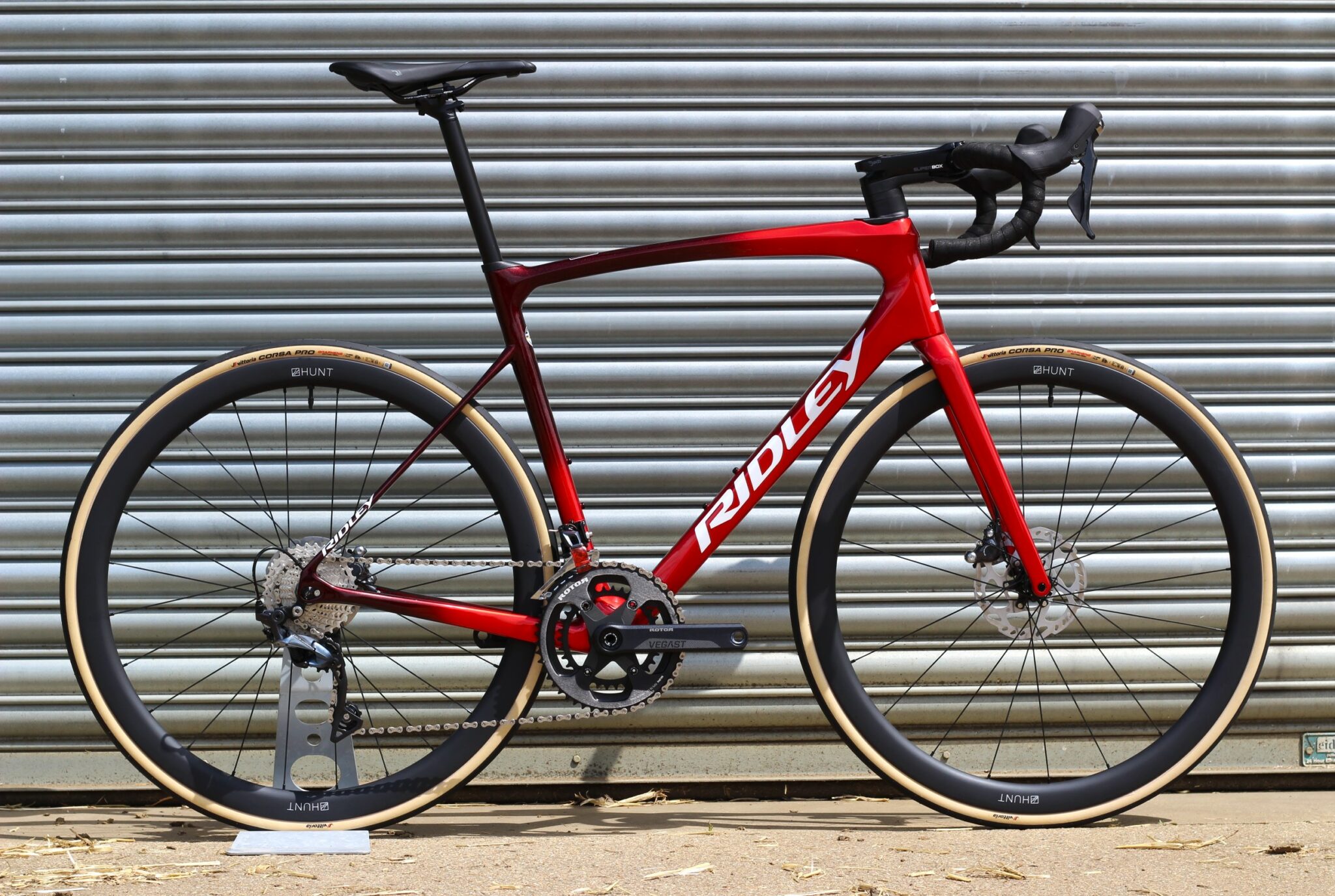 Ridley Fenix SLiC Ultegra Mech Rotor Vegast Red to Candy Red Fade with ...